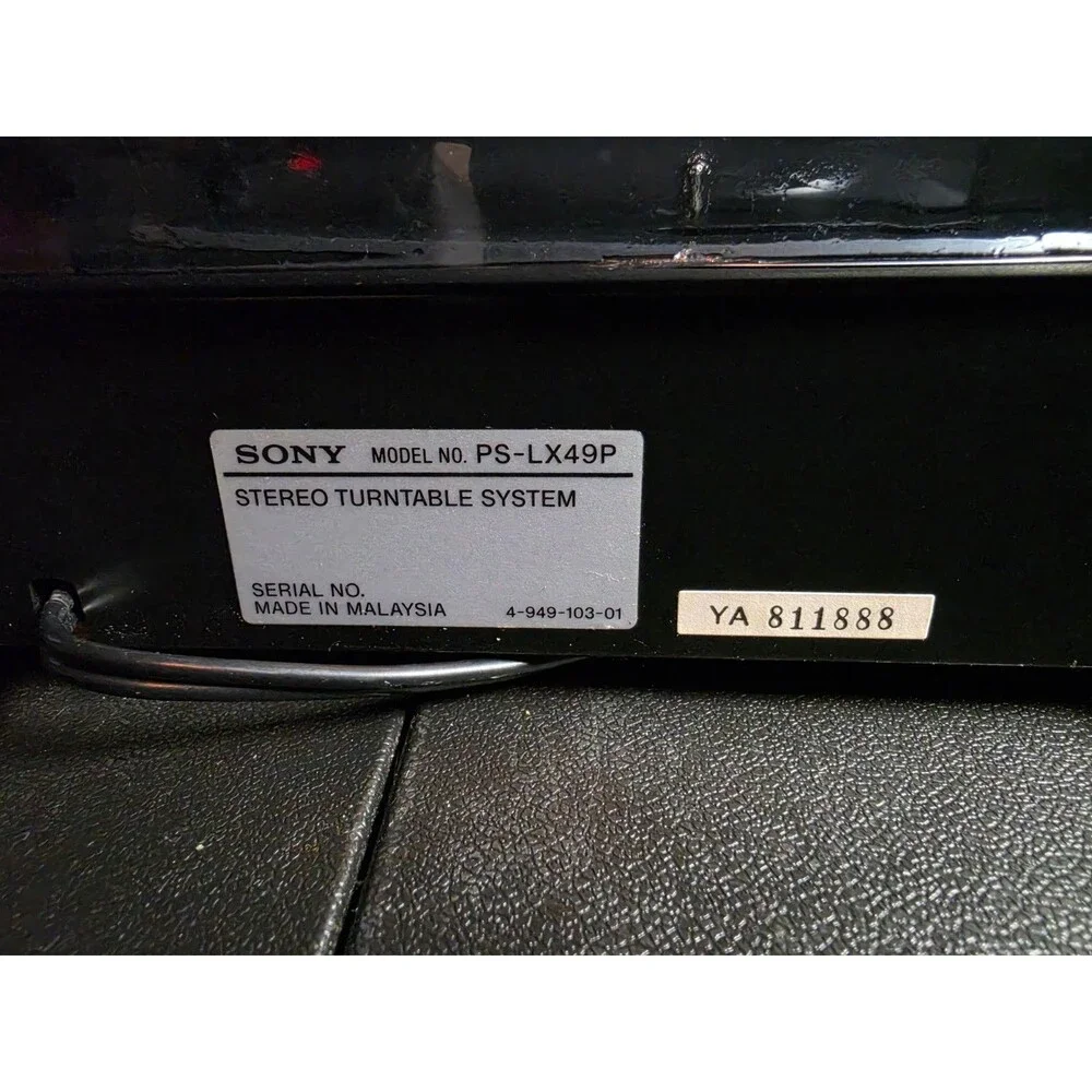 Sony PS-LX49P Automatic Stereo Turntable Record Player Untested Parts Repair